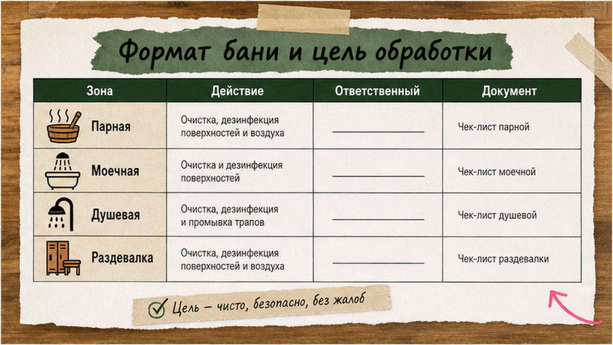 Сравнительная таблица / UI-мокап: Определите формат бани и цель обработки