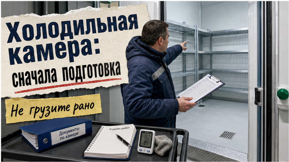 Обложка статьи о подготовке холодильной камеры к дезинфекции Сидарином