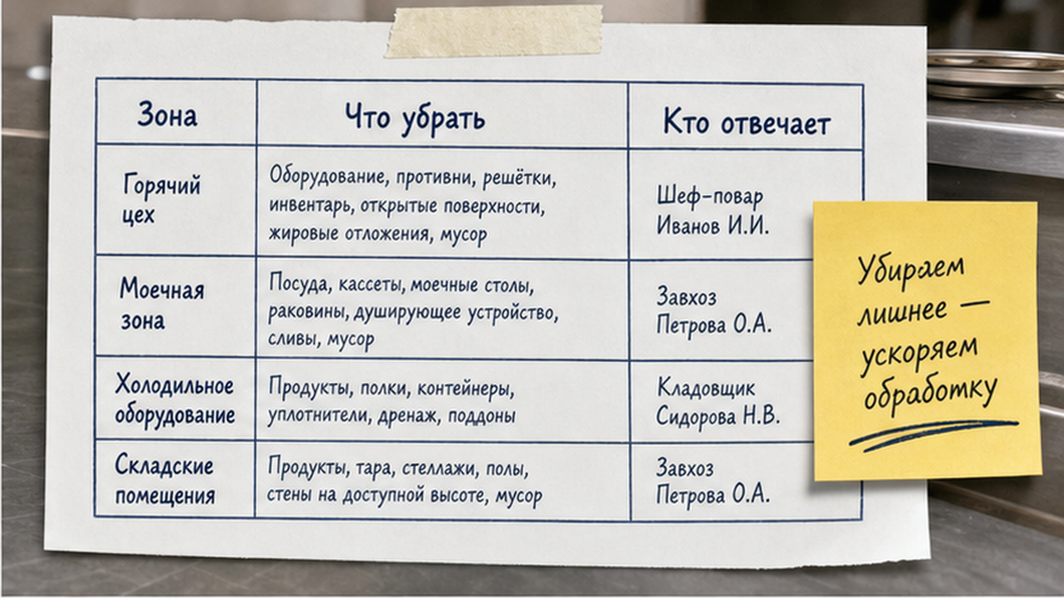 Сравнительная таблица / UI-мокап: Определите тип пищеблока и цель обработки
