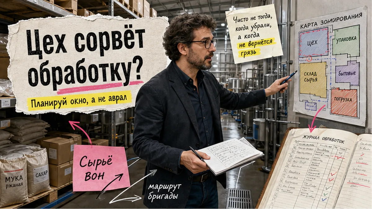 Как подготовить производственное помещение к дезинфекции Сидарином: практический чек-лист