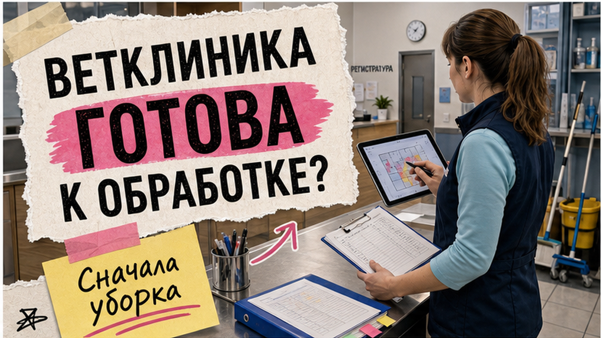 Дезинфекция ветеринарной клиники: чек-лист Сидарина