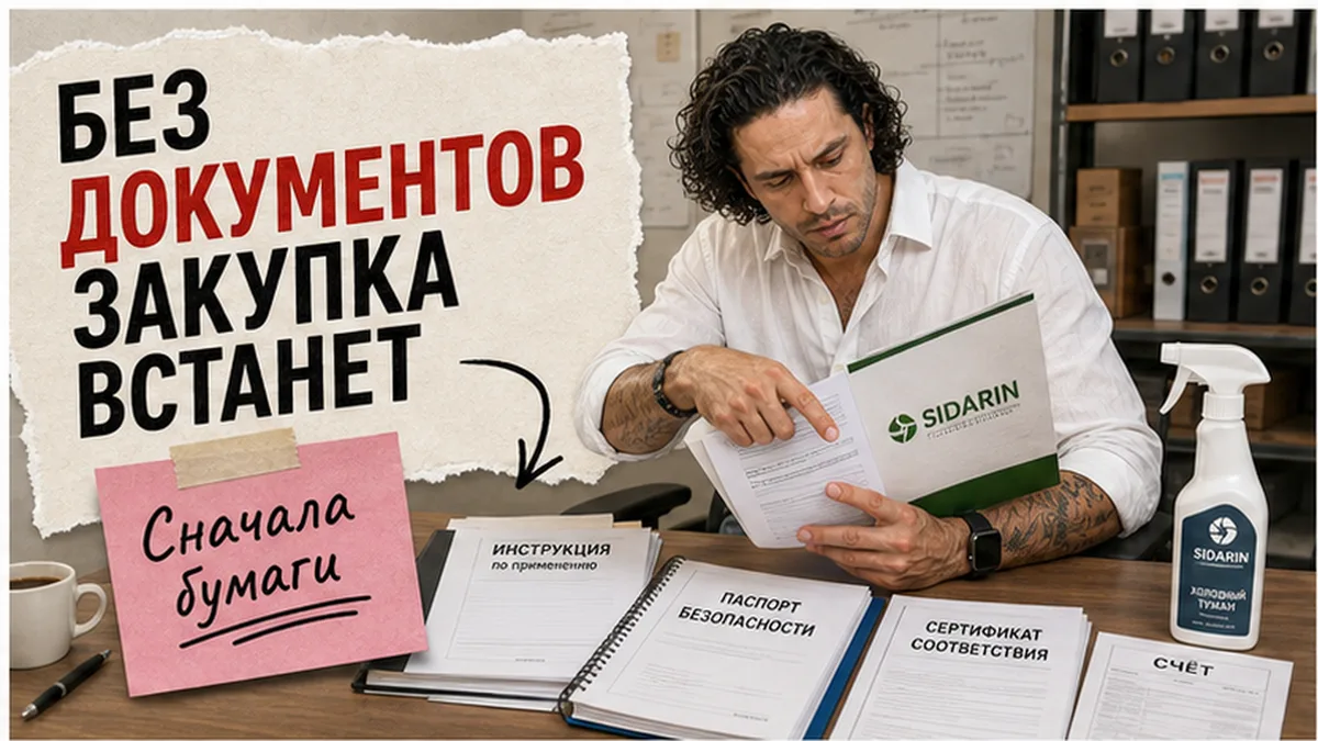 Папка документов для закупки Сидарина организацией