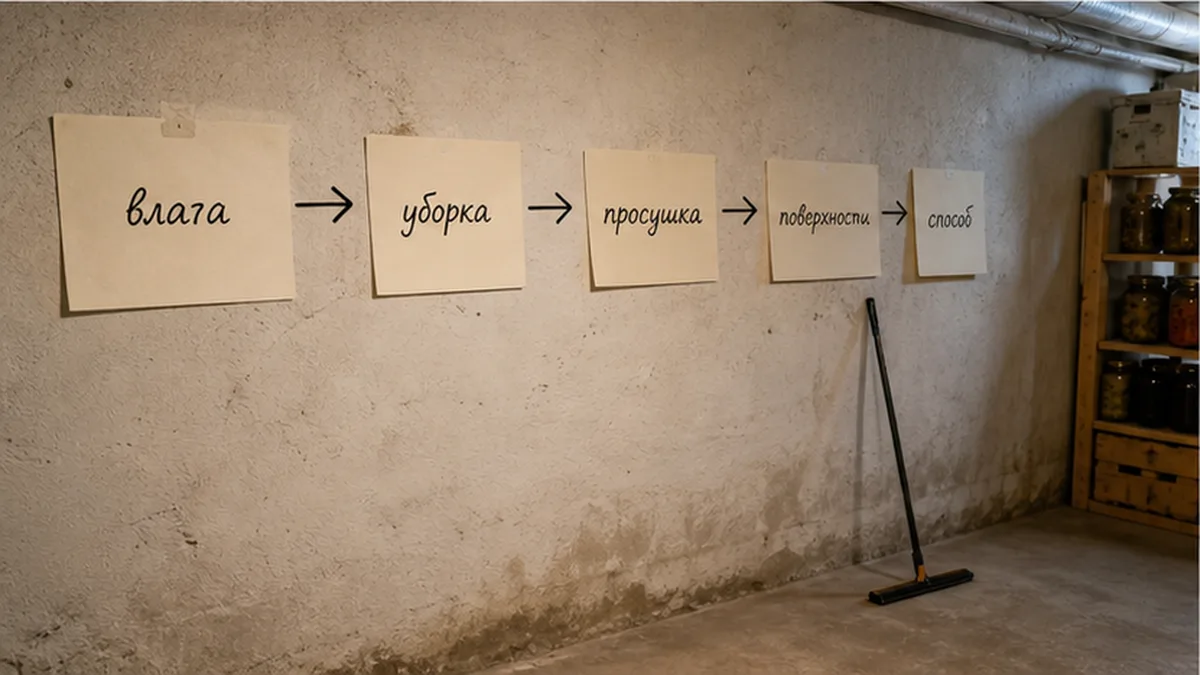Чек-лист уборки подвала перед обработкой